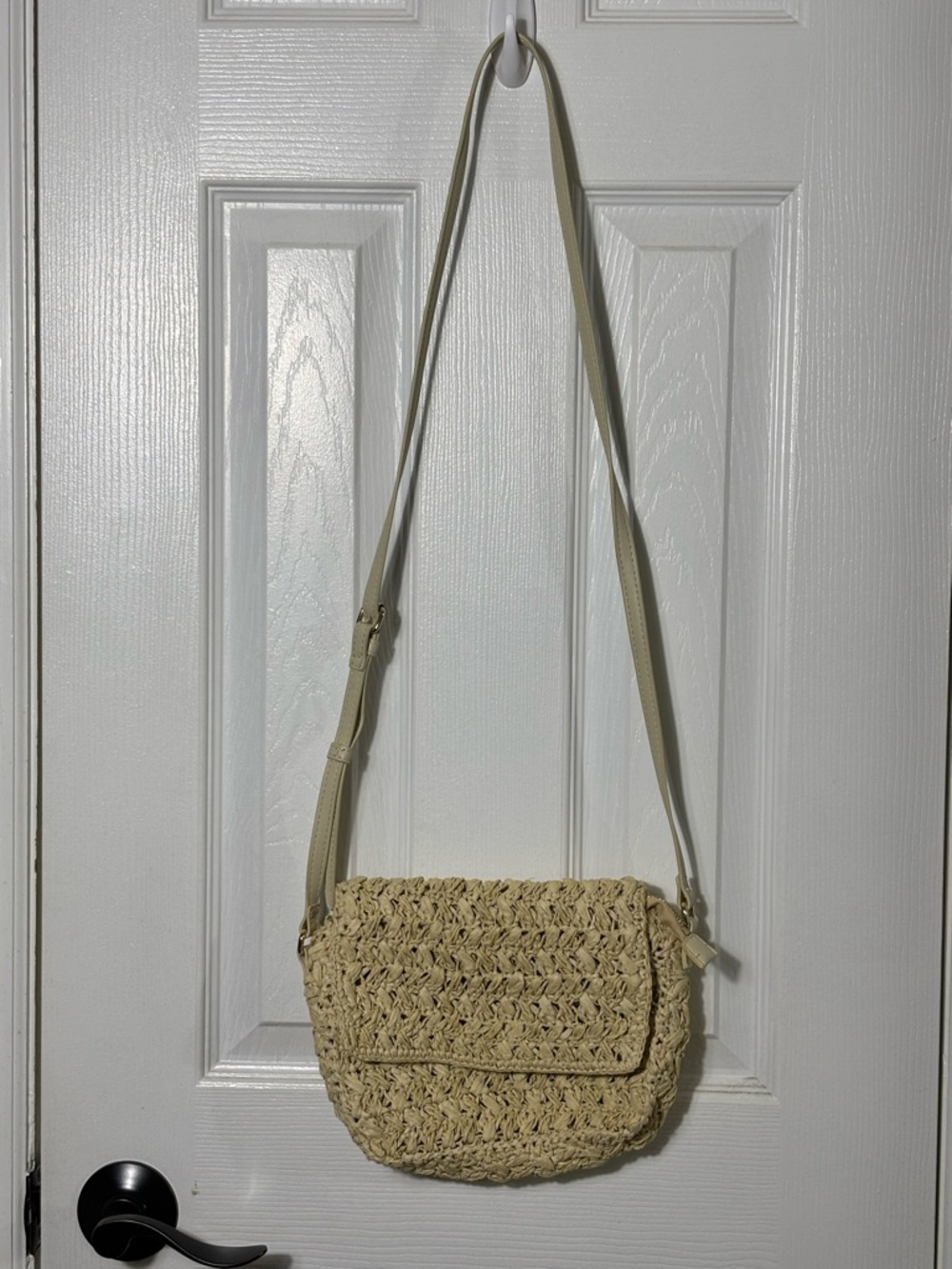 Banana Republic Straw Crossbody Bag - Cream NWOT